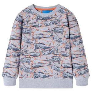 Bluza dziecięca, szary melanż, 128