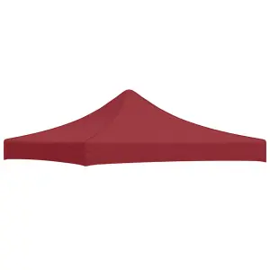 Dach namiotu imprezowego, 3 x 3 m, burgund, 270 g/m²