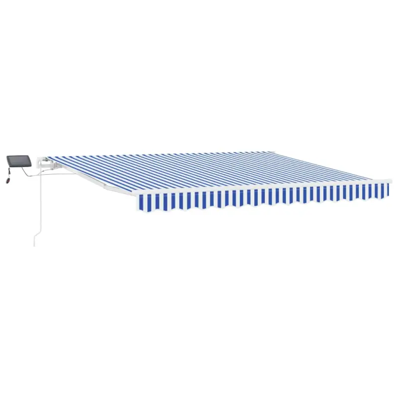 Markiza zwijana Ze LED Lights Niebieski i biały 350 x 250 cm