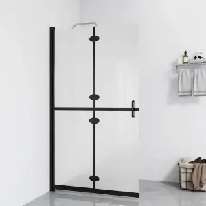 Składana ścianka prysznicowa, mrożone szkło ESG, 70x190 cm