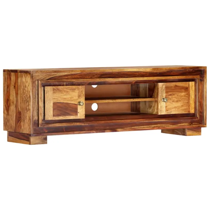 Szafka pod TV, 118x30x40 cm, lite drewno akacjowe