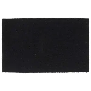 Wycieraczka, czarna, 50x80 cm, włókno kokosowe, tuftowana