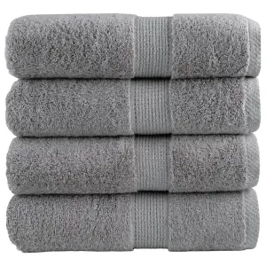 Ręczniki toaletowe Premium, SOLUND 4 szt. Szare 30x30cm 600 g/m²