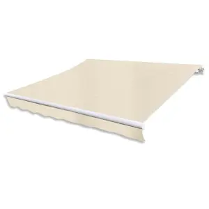 Markiza automatyczna, 400 cm, kremowa