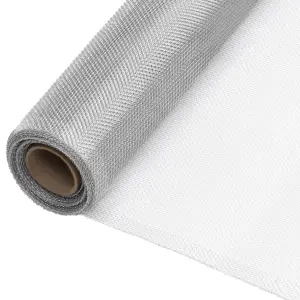 Siatka aluminiowa, 60 x 2000 cm, srebrna