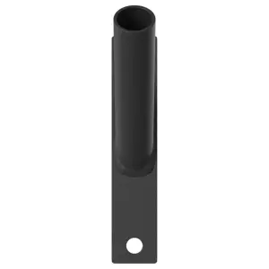 Uchwyt na maszt flagowy Czarny 10.5 x 7.5 x 0.2 cm Stal