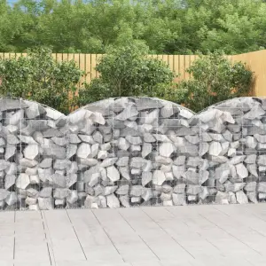 Łukowaty kosz gabionowy 150x30x100/120 cm, galwanizowane żelazo