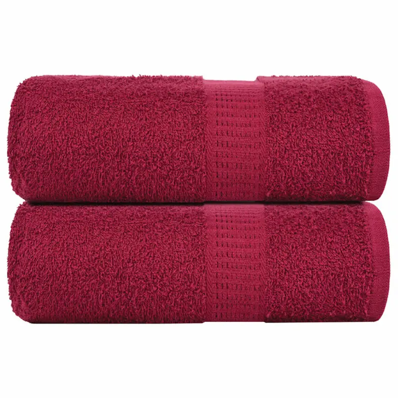Ręczniki, FROGN, 2 szt., bordeaux, 30x30 cm, 360 g/m²