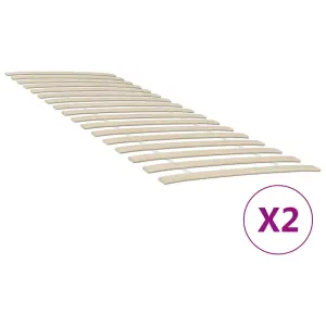 Zapasowe listwy do łóżka z 34 listwami 2 szt. 80x200 cm