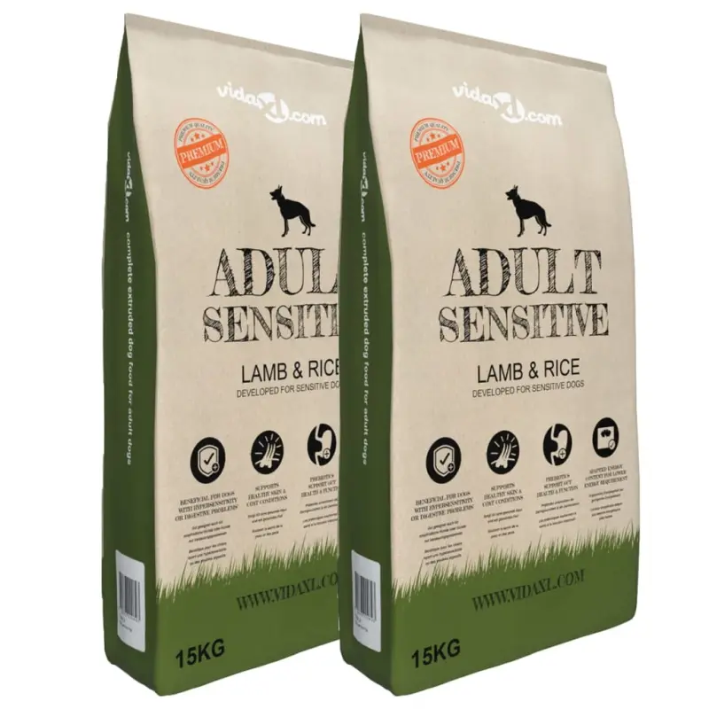 Sucha karma dla psów Adult Sensitive Lamb & Rice, 2 szt., 30 kg