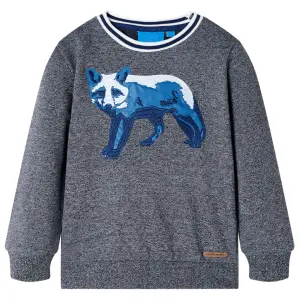 Bluza dziecięca, granatowy melanż, 104