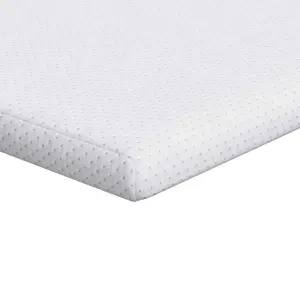 Nakładka na materac Biały 80 x 200 x 6 cm Tkanina jacquard