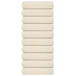 Ręczniki do rąk, FROGN, 10 szt, kremowe, 50x100 cm, 360 g/m²