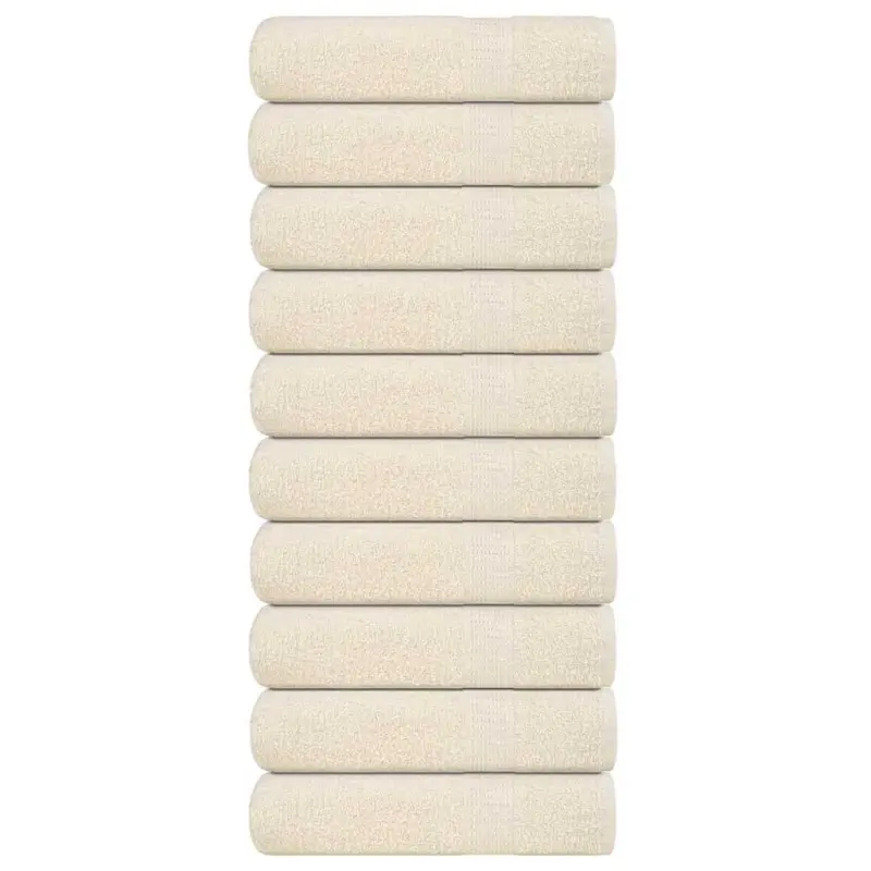 Ręczniki do rąk, FROGN, 10 szt, kremowe, 50x100 cm, 360 g/m²