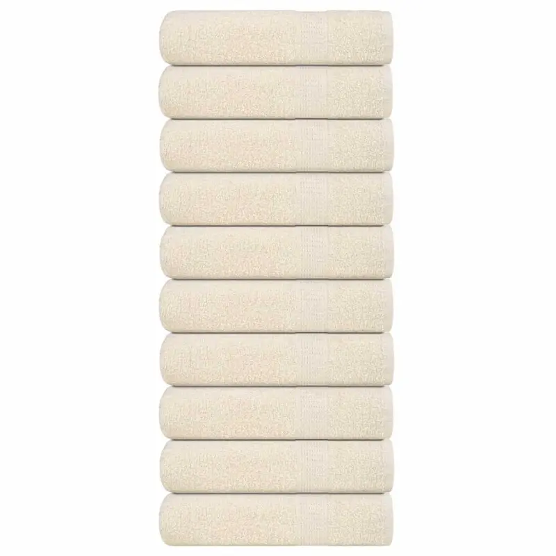 Ręczniki kąpielowe, FROGN, 10 szt, kremowe, 100x150 cm, 360 g/m²
