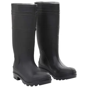 Kalosze, czarne, rozmiar 38, PVC