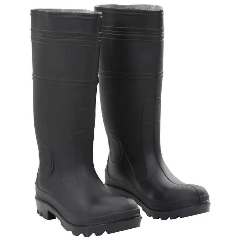 Kalosze, czarne, rozmiar 38, PVC