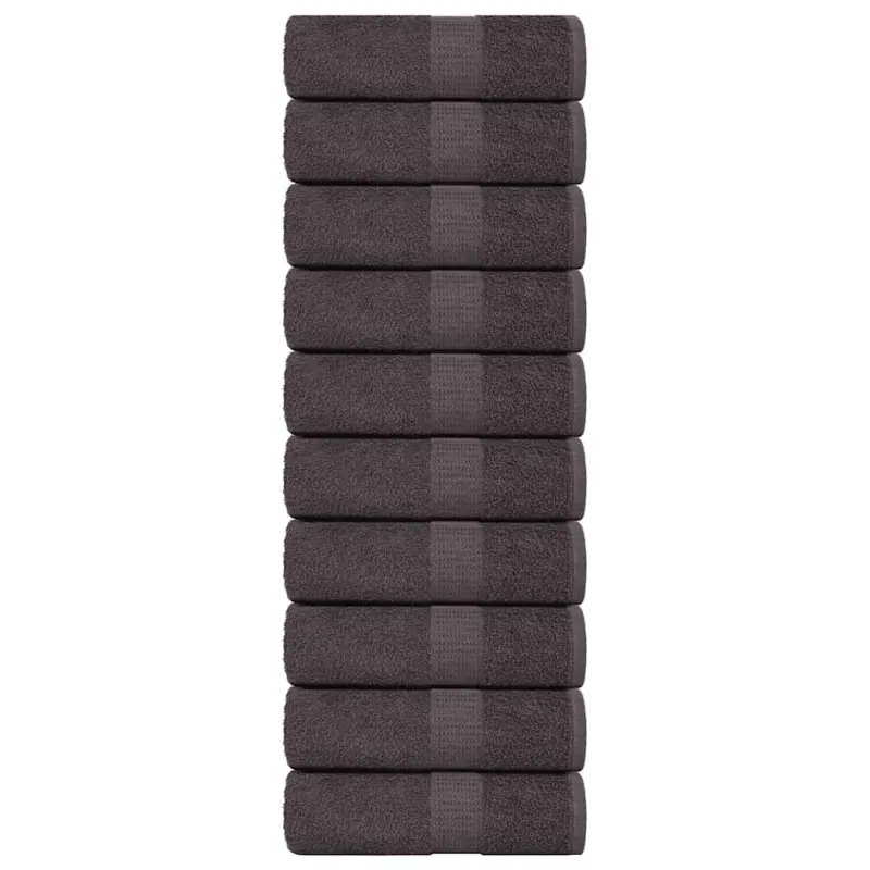 Ręczniki dla gości, FROGN, 10 szt., antracyt, 30x50 cm, 360 g/m²