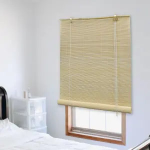 Roleta bambusowa, 80 x 220 cm, naturalna