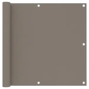 Parawan balkonowy, taupe, 90x500 cm, tkanina Oxford