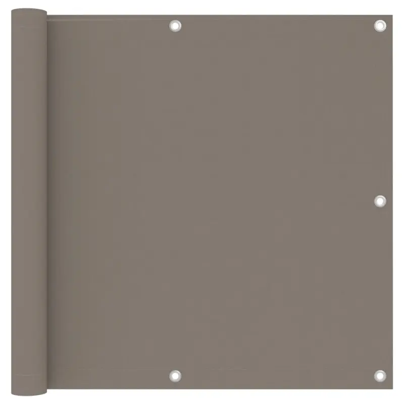 Parawan balkonowy, taupe, 90x500 cm, tkanina Oxford