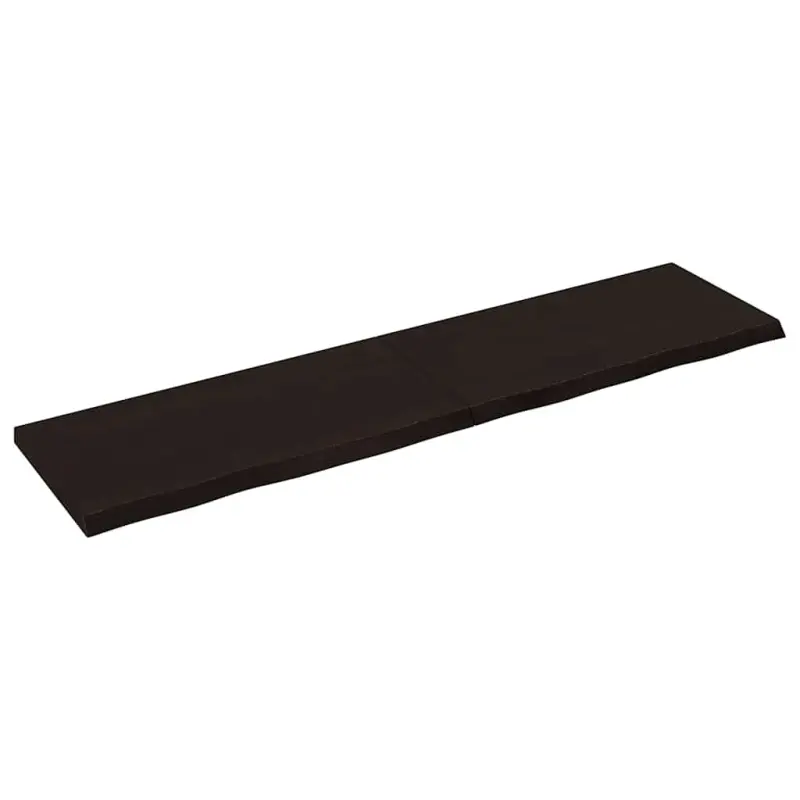 Blat stołu, ciemnobrązowy, 160x40x(2-4) cm, lite drewno dębowe