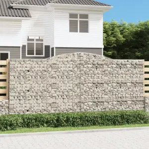 Łukowaty kosz gabionowy 400x30x180/200 cm, galwanizowane żelazo