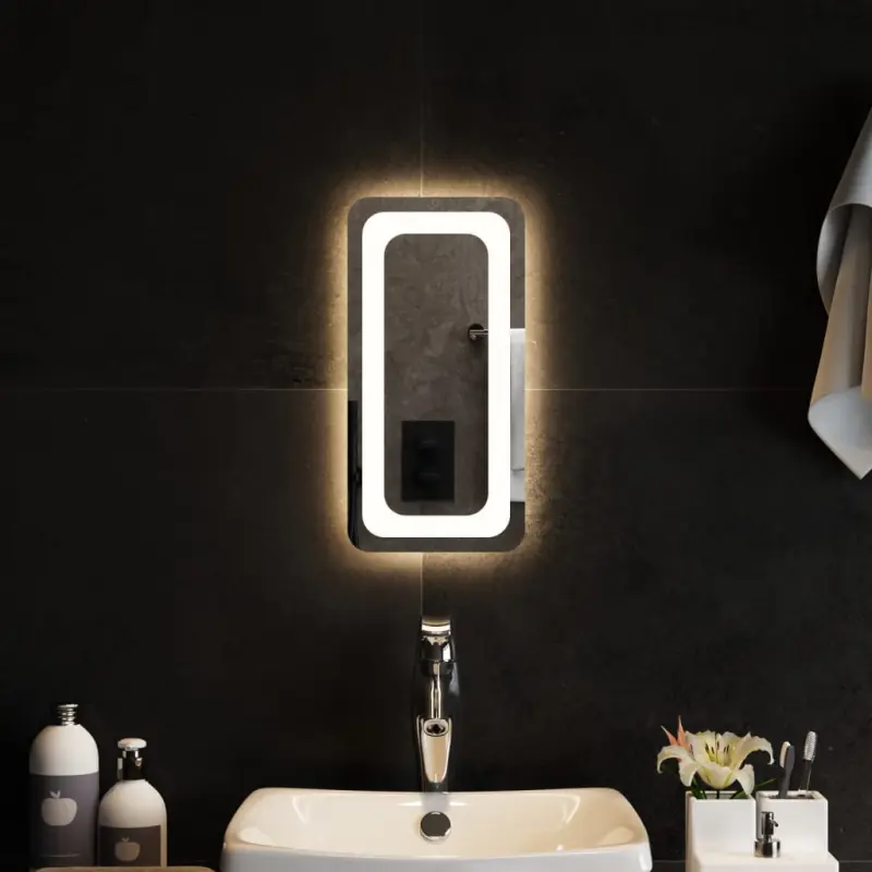 Lustro łazienkowe z LED, 20x40 cm