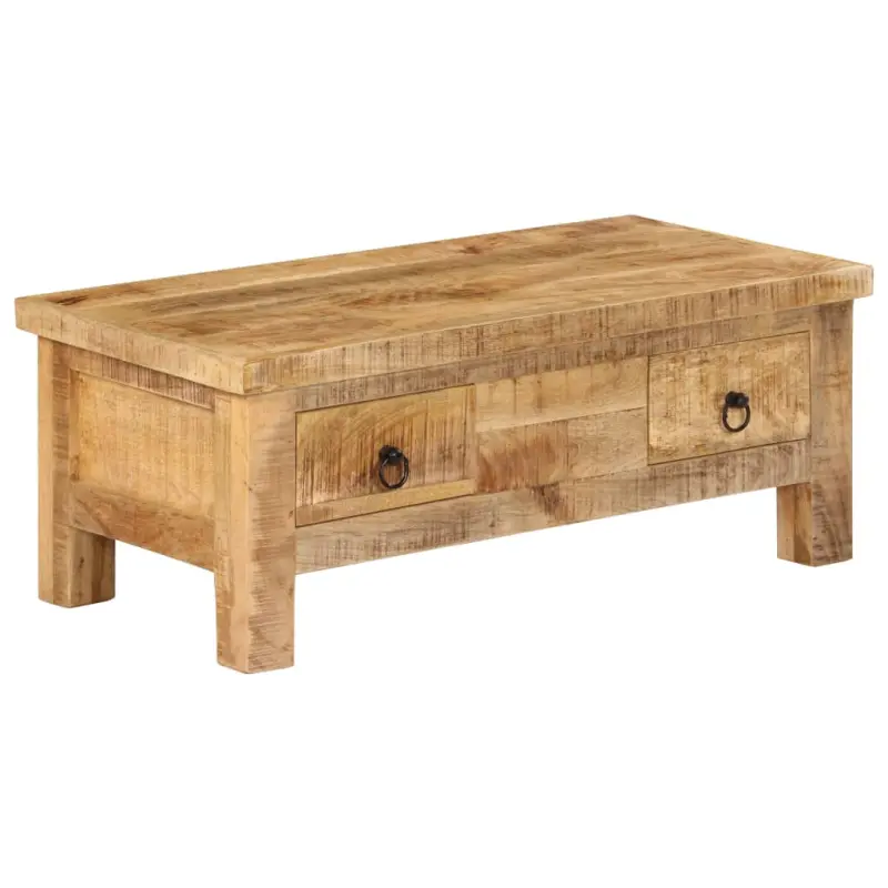 Stolik kawowy z litego drewna mango, 90x45x35 cm