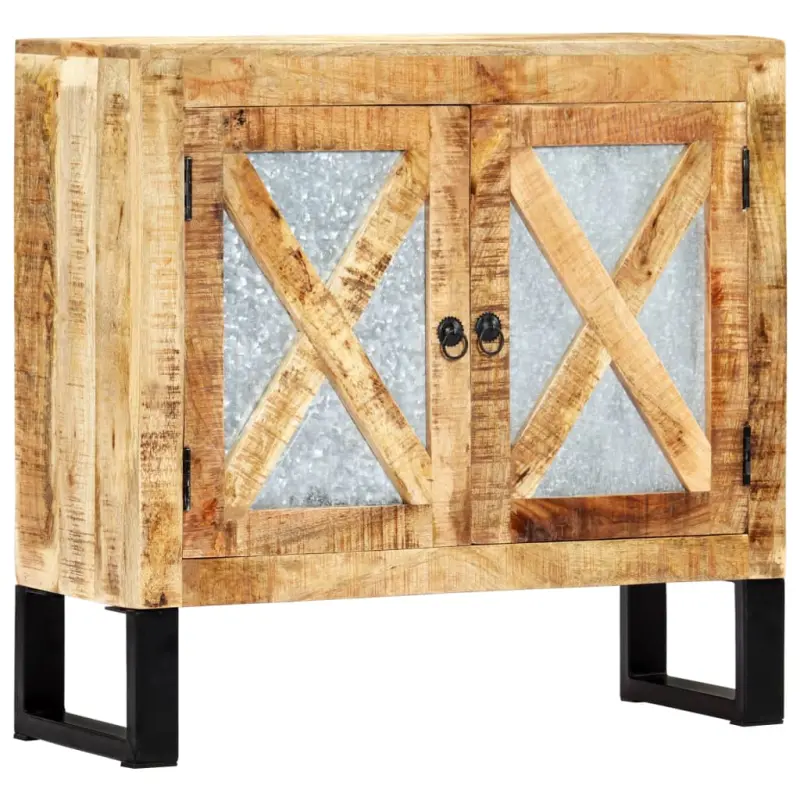 Szafka, 80x30x76 cm, lite drewno mango