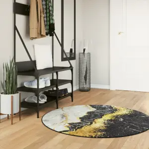 Dywan z możliwością prania, kolorowy, Ø120 cm