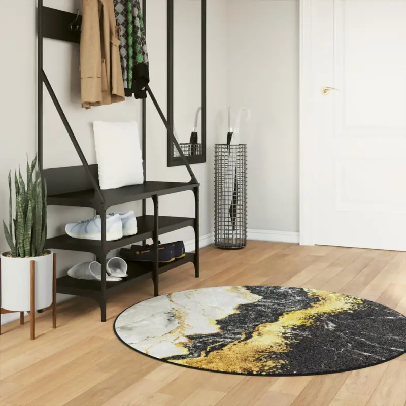 Dywan z możliwością prania, kolorowy, Ø120 cm