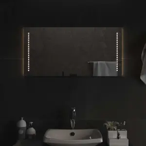 Lustro łazienkowe z LED, 80x40 cm