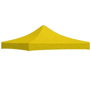 Dach namiotu imprezowego, 3 x 3 m, żółty, 270 g/m²