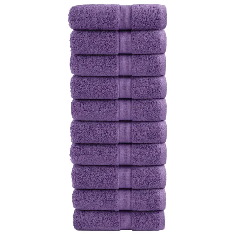 Ręczniki myjące Premium SOLUND 10 szt. Fioletowe 30x30 cm 600 gsm
