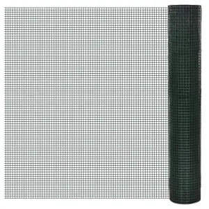 Ogrodzenie z siatki, galwanizowane, PVC, 10x1 m, zielone