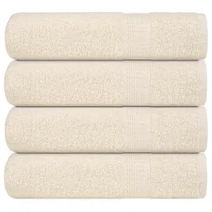 Ręczniki do rąk, FROGN, 4 szt, kremowe, 50x100 cm, 360 g/m²
