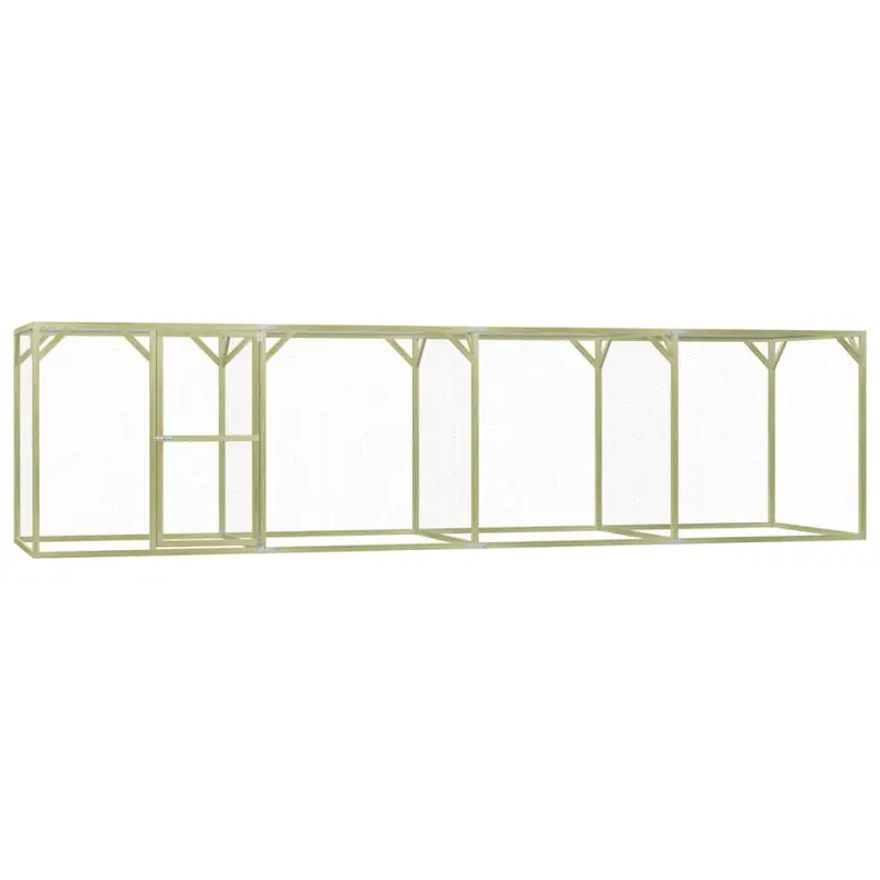 Klatka dla drobiu, 1,5x6x1,5 m, impregnowane drewno sosnowe