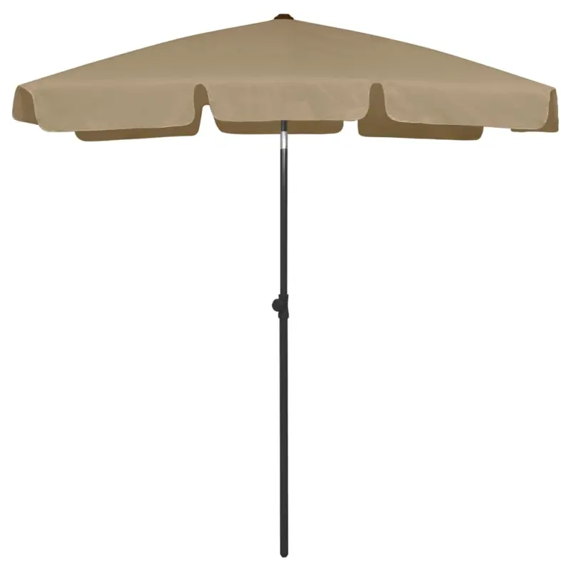 Parasol plażowy, taupe, 180x120 cm