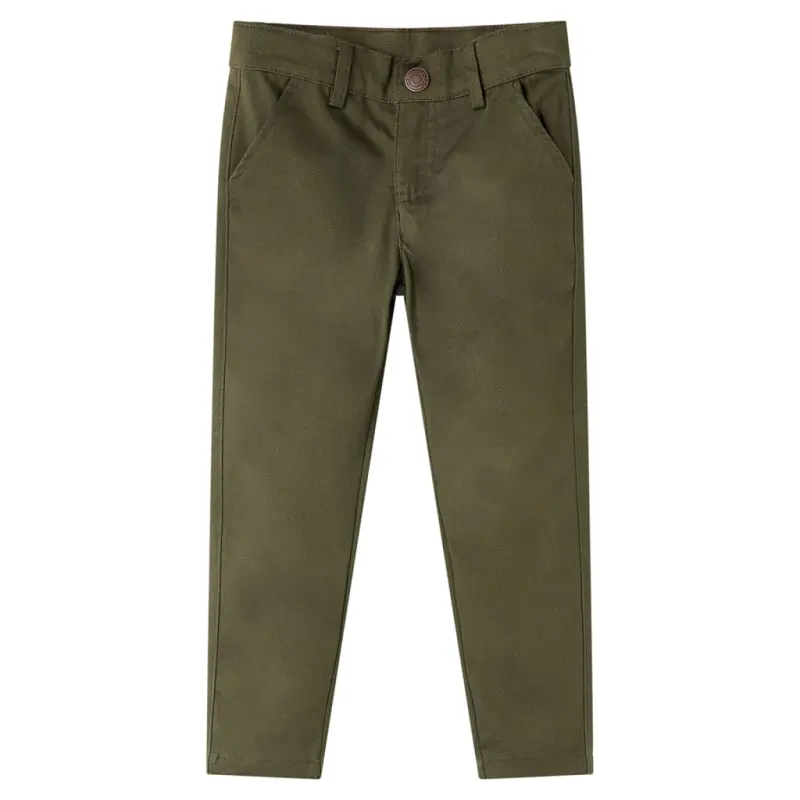 Spodnie dziecięce w kolorze khaki, 140