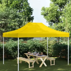 Dach do namiotu imprezowego, 4 x 3 m, żółty, 270 g/m²
