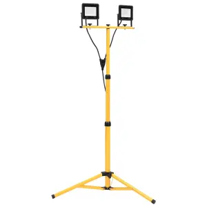 Reflektor LED ze stojakiem, 2x30 W, zimne białe światło