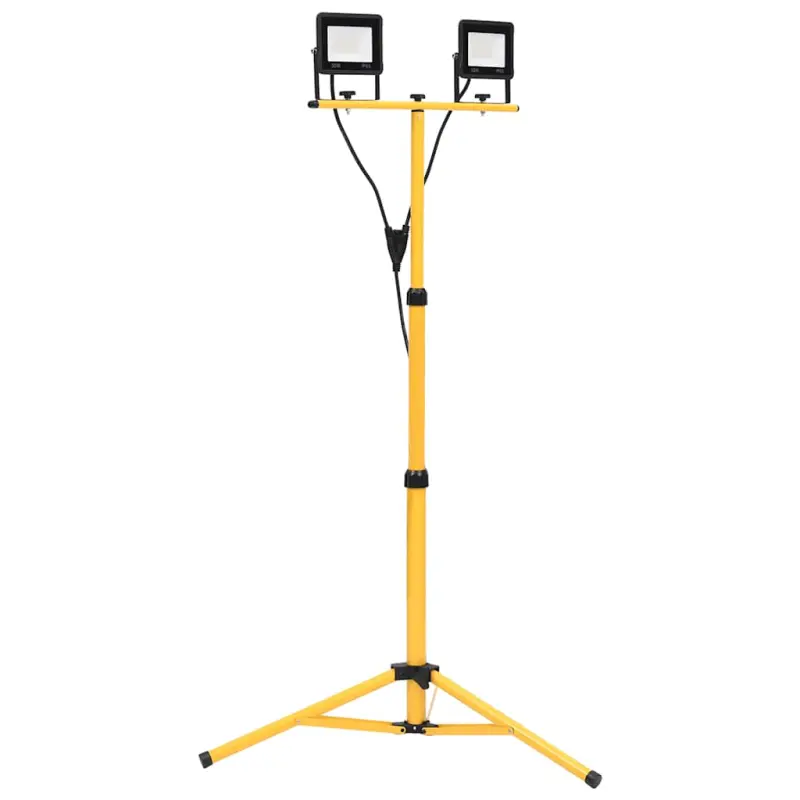 Reflektor LED ze stojakiem, 2x30 W, zimne białe światło