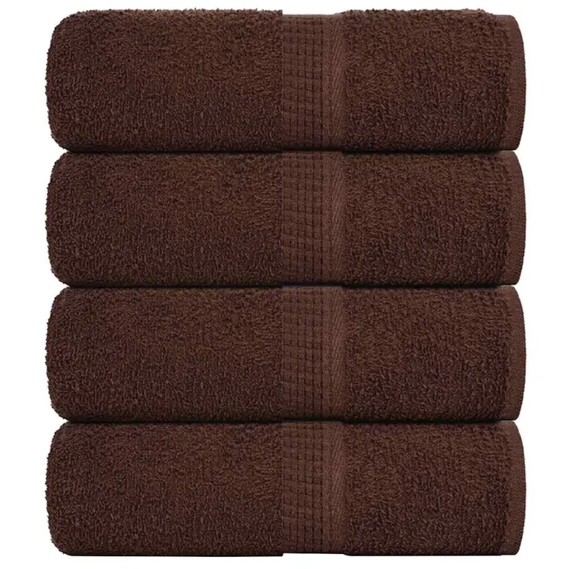 Ręczniki, FROGN, 4 szt., brązowe, 30x30 cm, 360 g/m²
