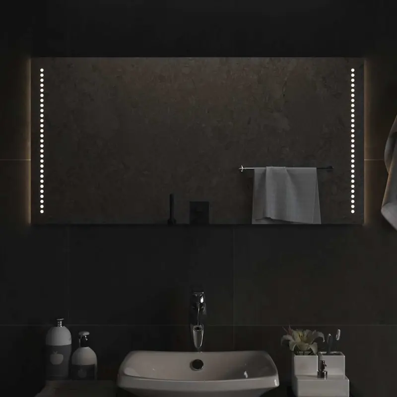 Lustro łazienkowe z LED, 100x50cm