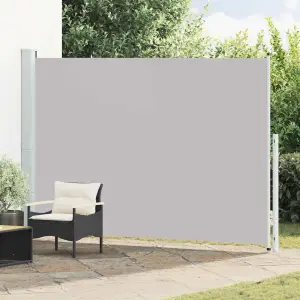 Zwijana markiza boczna na taras, 200x300 cm, szara