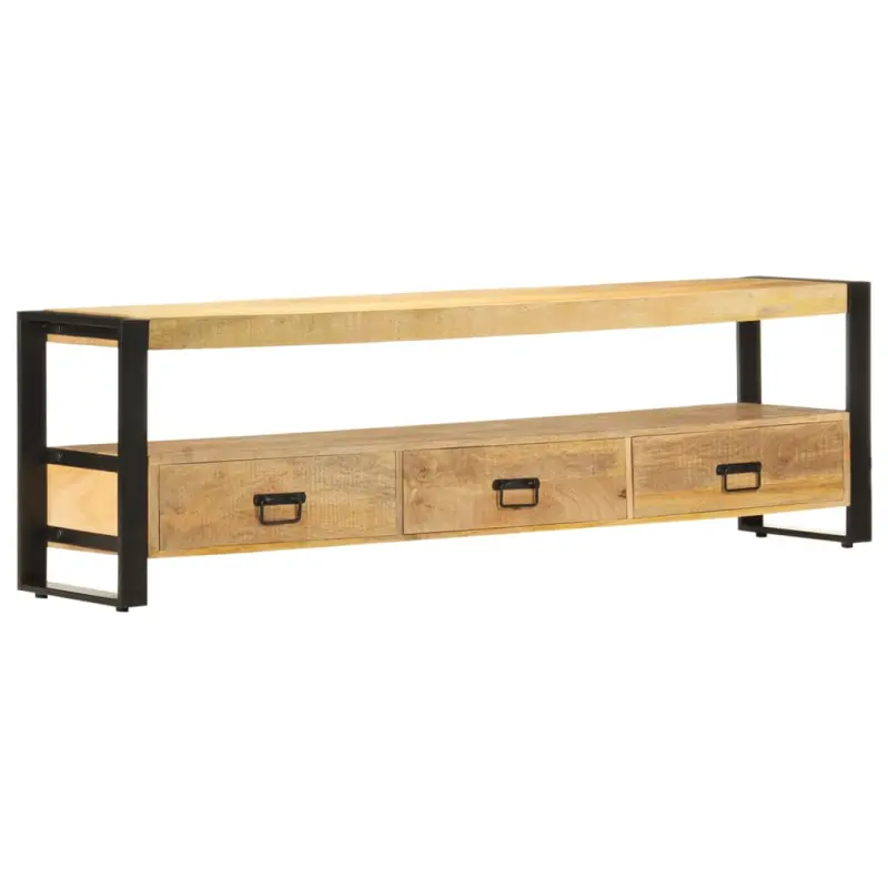 Szafka pod telewizor, 150 x 30 x 45 cm, lite drewno mango