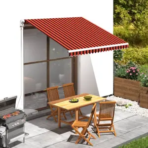 Tkanina do markizy, pomarańczowo-brązowa, 3 x 2,5 m
