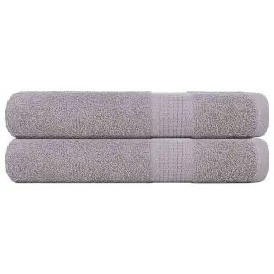 Ręczniki FROGN 2 szt. Szare 100x200 cm 360 g/m²
