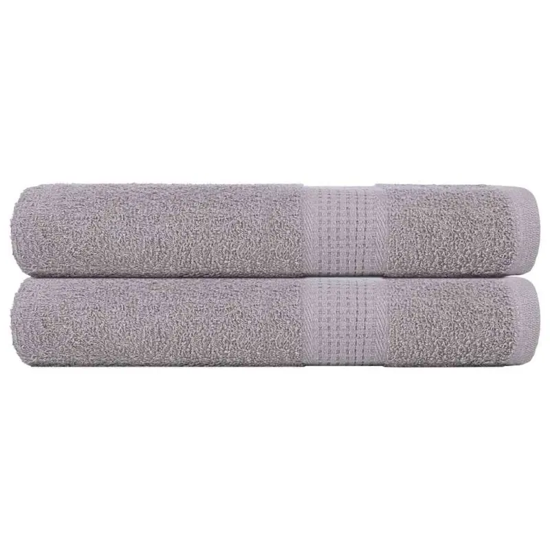 Ręczniki FROGN 2 szt. Szare 100x200 cm 360 g/m²